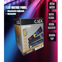 Cata Led Matrıx Sticker Rbg Kumandalı Ritim Müzikli 96x16cm Ct-4568 Diğer
