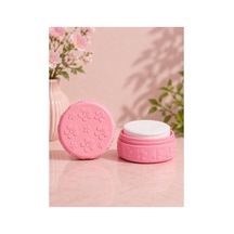 Taşınabilir Makyaj Pamuğu Kutusu Pembe Pembe