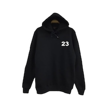 23 Kapüşonlu Sweatshirt Siyah