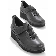 Siyah Leather Kadın Casual Ayakkabı K01808002803 001