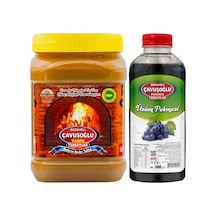 Bozkırlı Çavuşoğlu Odun Ateşinde Kepekli Bozkır Tahini 930 G + Üzüm Pekmezi 930 G
