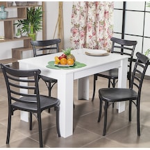 Arda / Efes Mutfak Masa Takımı 4 Sandalye 1 Masa - Siyah Arda / Efes Mutfak Masa Takımı 4 Sandalye 1 Masa - Siyah