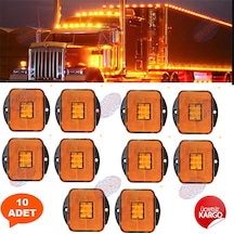 Kamyon Tır Dorse Otobüs Yan Marker Lamba 10 Adet Sarı 24V