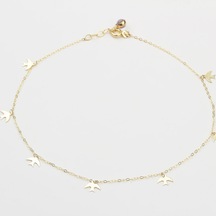 Glorria Altın Kırlangıç Halhal Altın