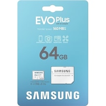 Samsung Evo Plus MB-MC64SA/APC 64 GB Micro SD Hafıza Kartı