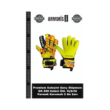 Premium Kalesini Genç Ekipmanı Gk-300 Kaleci Eld. Hybrid Parmak Korumalı 5 No Sarı