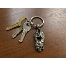 Gotik Butterfly Ejderha Figürlü Metal Anahtarlık Unisex