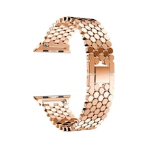Watch 38mm Uyumlu Krd-30 Metal Ogaa Kordon-rose Gold