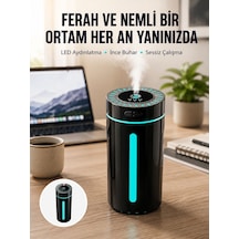 Ultrasonik Nemlendirici Led Işıklı Aromaterapi Difüzör Sessiz Çalışma Yeni Nesil - Lisinya