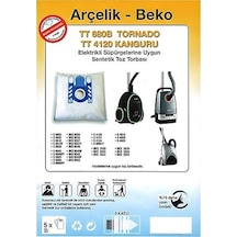 X-Bag Arçelik Uyumlu Beko Tt 680 B Süpürge Toz Torbası 20 Adet (546563503) Standart