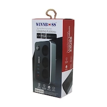 Termal Akım Korumalı 2.1a 3lü Priz 3xusb 2mt Anahtarlı Uzatma Kablo Siyah 5705 Diğer