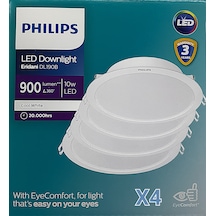 Philips 10w - 900 Lumen 4000k Gun Işığı 4 Adet 125mm Beyaz