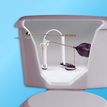 Danco 80816 Komple Tuvalet Tamir Takımı Doldurma Vanası, Sineklik, Çubuk, Şamandıra Değiştirme, Beyaz