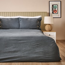 Soft Anthracite Çift Kişilik Nevresim Takımı - Antrasit Renkli