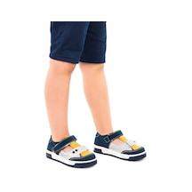 Kiko Kids Erkek Çocuk Günlük Ayakkabı Arz 2323 Petrol - Sarı 001