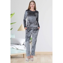 Mecit Pijama Lohusasepeti 5721 Kadife Lohusa Pijama Takımı 001