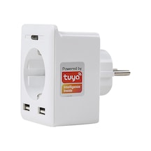 S-link Swapp SL-04 10A 2 USB 2.4 Ghz Wifi Tuya Destekli Akım Korumalı Akıllı Priz