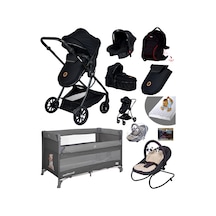 Baby Home Yeni Full Takım 10 In 1 Anne Yanı Park Yatak Beşik Ana Kucağı ve 1010 Travel Sistem Bebek Arabası