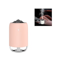 Araba Taşınabilir Nemlendirici Ev Gece Lambası Usb Sprey Aleti Dezenfeksiyon Aroma Difüzör Pembe