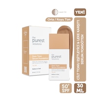 The Purest Solutions Cilt Tonu Eşitleyici & Leke Karşıtı Serum Fondöten SPF50+ 30 ML Orta / Koyu Ton