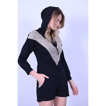 Koza Butik Pul Payet Detaylı Şortlu İkili Takımı 9027 001
