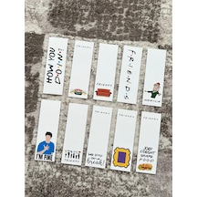 Friends Dizi Film Renkli Tasarım 10 Adet Kitap Ayraç Seti Pyt1ayr