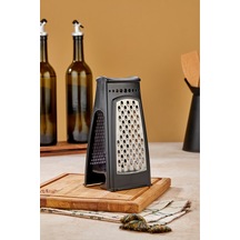 Cooker Lüx Model Hazneli Paslanmaz Çelik Rende Ckr3379-siyah Beyaz