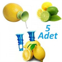 5 Adet Pratik Limon Sıkacağı - Limon Portakal Narenciye Sıkma
