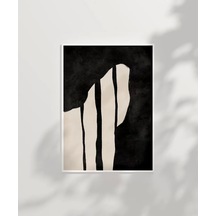 Çerçevesiz Poster Zebra Çizgileri İlhamlı Soyut Sanat