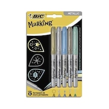 Metallic Kalıcı Markör 5'li Set, Yüksek Kalite İle