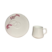 Evaliza Nostalji Çiçek 6 Kişilik Kahve Fincan Takımı 80 Ml