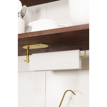 Paslanmaz Çelik Gold Kağıt Havlu Askısı,rulo Kağıt Havluluk,kağıthavlu Asacağı Yapışkanlı Gold