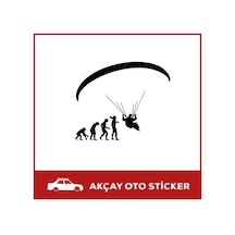 Fashion Insan Evrimi Sticker Paraşüt Sticker Oto Sticker