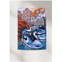 Basketboll 33x48 Poster Duvar Posteri  +   Çift Taraflı Bant