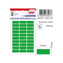 Tanex Ofc-107 Flo Yeşil Ofis Etiketi