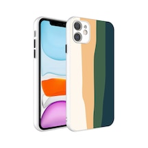 Zore İphone 11 Uyumlu Kamera Korumalı Renkli Thtterli Ogaa X-cam Kılıf-no1