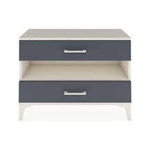 Arges Şifonyer Tek Raflı 2 Çekmeceli 88x30x64 Aytaşı-antrasit Aytaşı
