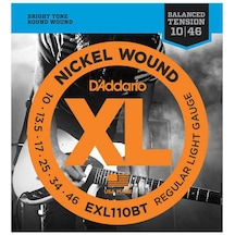 D´Addario Exl110Bt Balanced Tension Elektro Gitar Teli 10-46