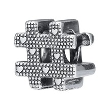 Nur Silver Hashtag Sembolü Gümüş Charm Nur-bl01069