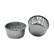 Cup Cake Kabı Gümüş 10'lu