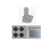 Silverline BO6503S01 - CS5335S02 3490 Oslo Gri Cam Ankastre Set