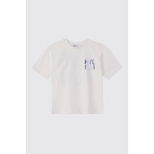 Panço Erkek Çocuk Kısa Kollu Beyaz Tişört 2611bk05027