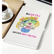 Bk Gift Bu Işıltılı Hayatı Ben Seçtim Tasarımlı Beyaz Defter, Arkadaşa Hediye, Doğum Günü Hediyesi Kobitmeyencom29833 Bk Gift