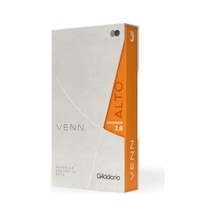 D'addario Venn G2 Sentetik Alto Saksafon Kamışları - Polimer Elyafların Gelişmiş Sentetik Kamış Yapısına Sahip Alto Saks Kamışları, Reçine, Doğal Kamış - Mukavemet 2.0
