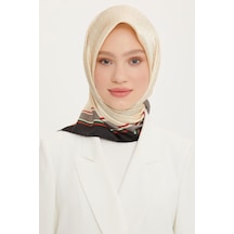 Armine Nostalji Serisi Twill İpek Eşarp 8724d-09 Gold