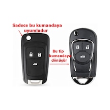 Opel Astra J Insignia Uyumlu Modifiye Dönüşüm Kumanda Anahtar Kabı
