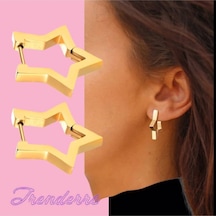 Tezzgelsin Unisex Hipoalerjenik Gothic Punk Paslanmaz Çelik Küpe Gold Tezzgelsin Unisex Hipoalerjenik Gothic Punk Paslanmaz Çelik Küpe Gold