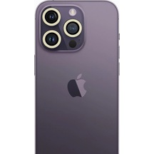 iPhone Uyumlu 12 Pro Max Neon Fosforlu Kamera Lens - Beyaz Diğer
