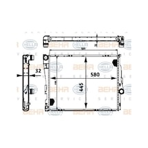 Mahle-knecht-behr Cr457000p Motor Su Radyatörü Man.sanz.premıum Line Bmw E46 Z4 M43 M47 M54 N40 N45 S53 80767bw