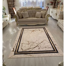 STY Home Krem Kaymaz Taban Makinede Yıkanabilir Halı (330345508)